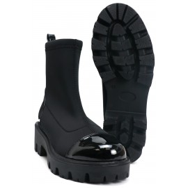 OZ DOROTHY Siyah Rugan Streç Kadın Bot KÇRK-00700