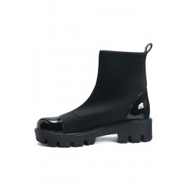 OZ DOROTHY Siyah Rugan Streç Kadın Bot KÇRK-00700