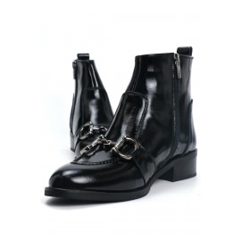 OZ DOROTHY Siyah Rugan Kadın Deri Bot KDK 2300