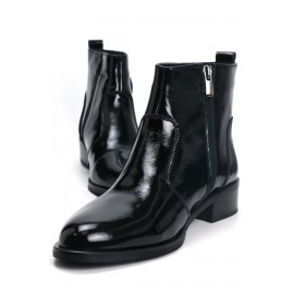 OZ DOROTHY Siyah Rugan Kadın Deri Bot K DK2200