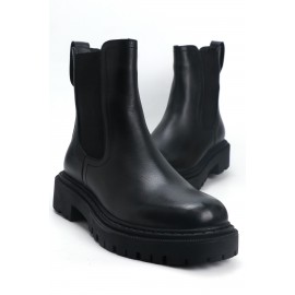 OZ DOROTHY Siyah Kadın Deri Bot KSÇL-652