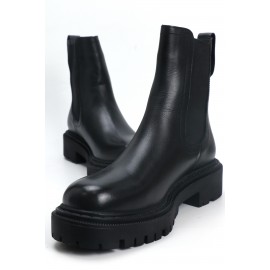 OZ DOROTHY Siyah Kadın Deri Bot KSÇL-652