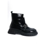 OZ DOROTHY Siyah Rugan Kadın Deri Bot KDK-00316