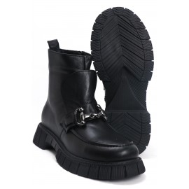 OZ DOROTHY Siyah Kadın Deri Bot KDK-00316