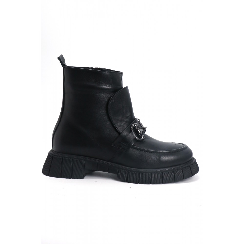 OZ DOROTHY Siyah Kadın Deri Bot KDK-00316