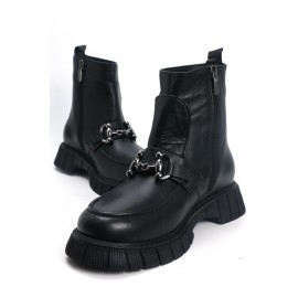 OZ DOROTHY Siyah Kadın Deri Bot KDK-00316