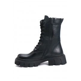 OZ DOROTHY Siyah Kadın Deri Bot KSÇL-0070-1