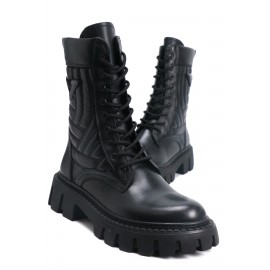 OZ DOROTHY Siyah Kadın Deri Bot KSÇL-0070-1