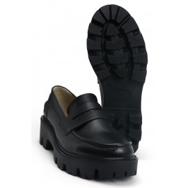 OZ DOROTHY Siyah Kadın Deri Loafer KÇRK-1910