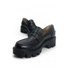 OZ DOROTHY Siyah Kadın Deri Loafer KÇRK-1910