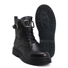 OZ DOROTHY Siyah Kadın Deri Bot KVOOG01510-2