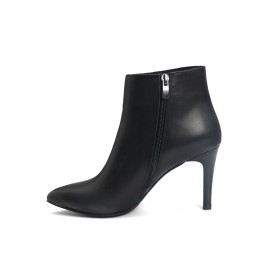 OZ DOROTHY Siyah Topuklu Deri Bot KHLK-00107