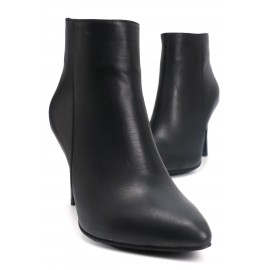 OZ DOROTHY Siyah Topuklu Deri Bot KHLK-00107