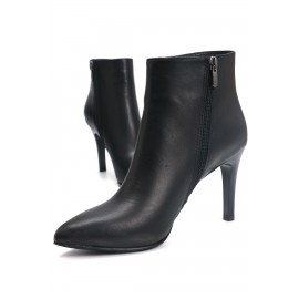 OZ DOROTHY Siyah Topuklu Deri Bot KHLK-00107