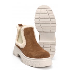 OZ DOROTHY Taba Süet Kadın Deri Bot KDK00MF-06