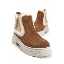 OZ DOROTHY Taba Süet Kadın Deri Bot KDK00MF-06