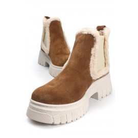 OZ DOROTHY Taba Süet Kadın Deri Bot KDK00MF-06