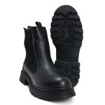 OZ DOROTHY Siyah Kadın Deri Bot KALBİ-0D10508