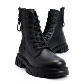 OZ DOROTHY Siyah Kadın Deri Bot K22-VOOG021028