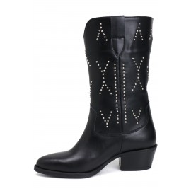 Siyah Kadın Deri Bot