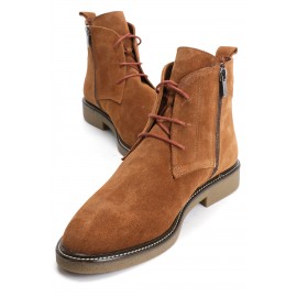  Hakiki Süet Taba Kadın Bot KŞNY-00701