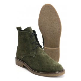  Hakiki Süet Yeşil Kadın Bot