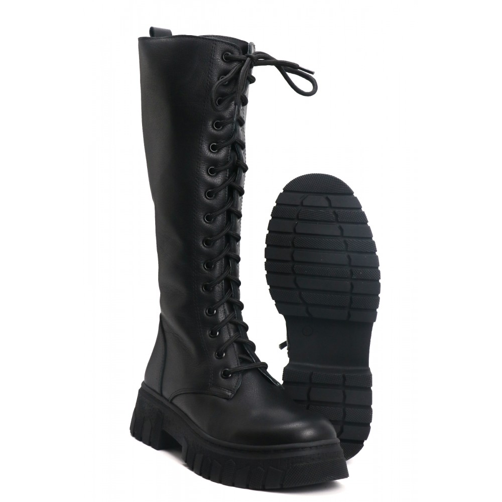 OZ DOROTHY Siyah Kadın Deri Çizme KDK-00MF-10