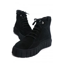 OZ DOROTHY Siyah Süet Kadın Deri Bot KDK00D30-40