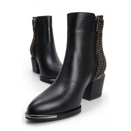 OZ DOROTHY Siyah Kadın Deri Bot KRL-00156