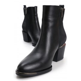 OZ DOROTHY Siyah Kadın Deri Bot KPOST-04007