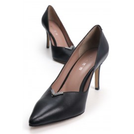 OZ DOROTHY Siyah Deri Stiletto KSRVR-08270