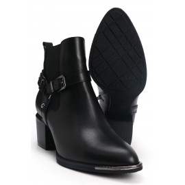 OZ DOROTHY Siyah Kadın Deri Bot KRL-00151