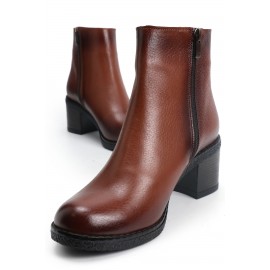 OZ DOROTHY Taba Kadın Deri Bot KPOST-04007
